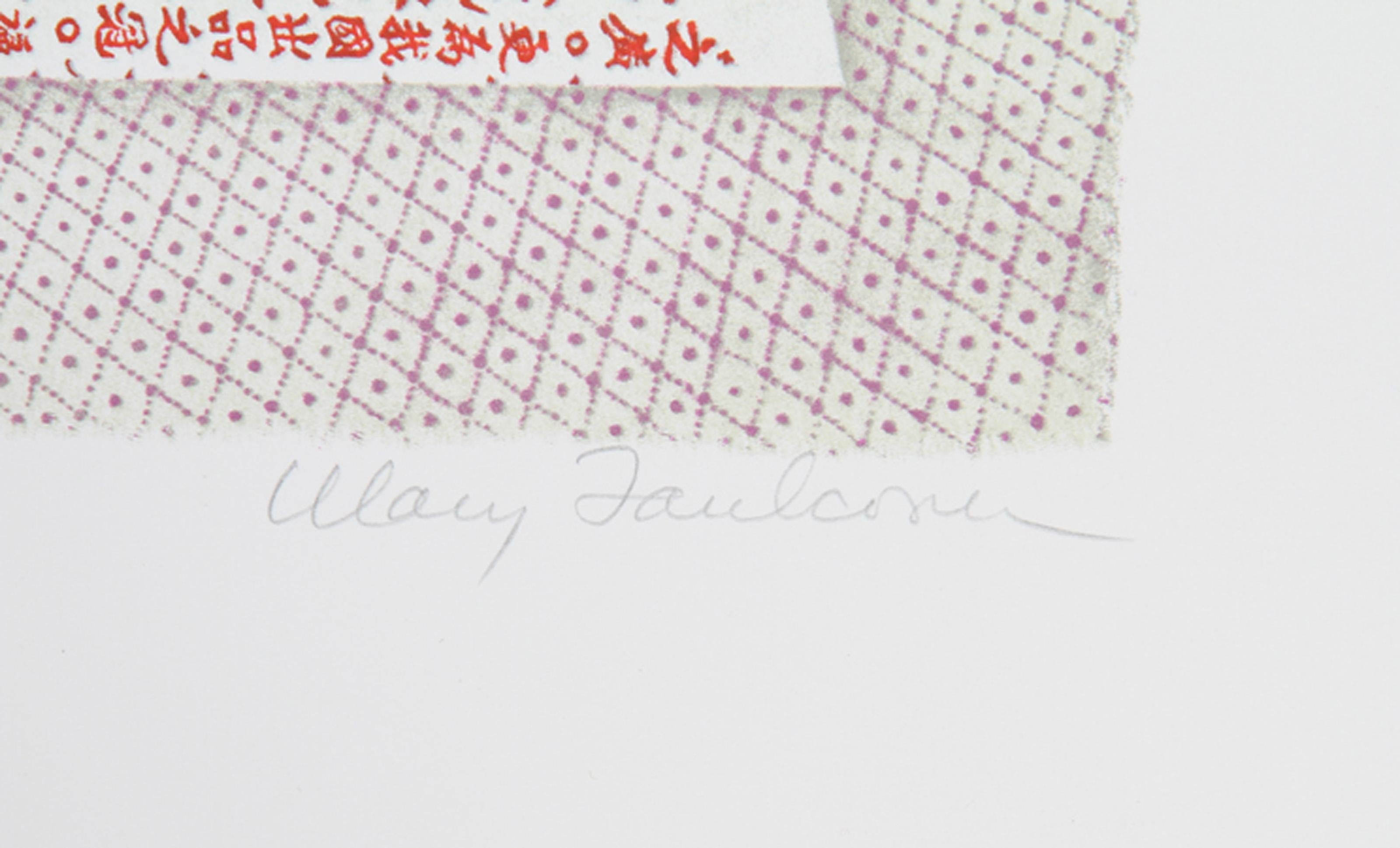 China Tea Laver, litografía de arte popular de Mary Faulconer en venta 1