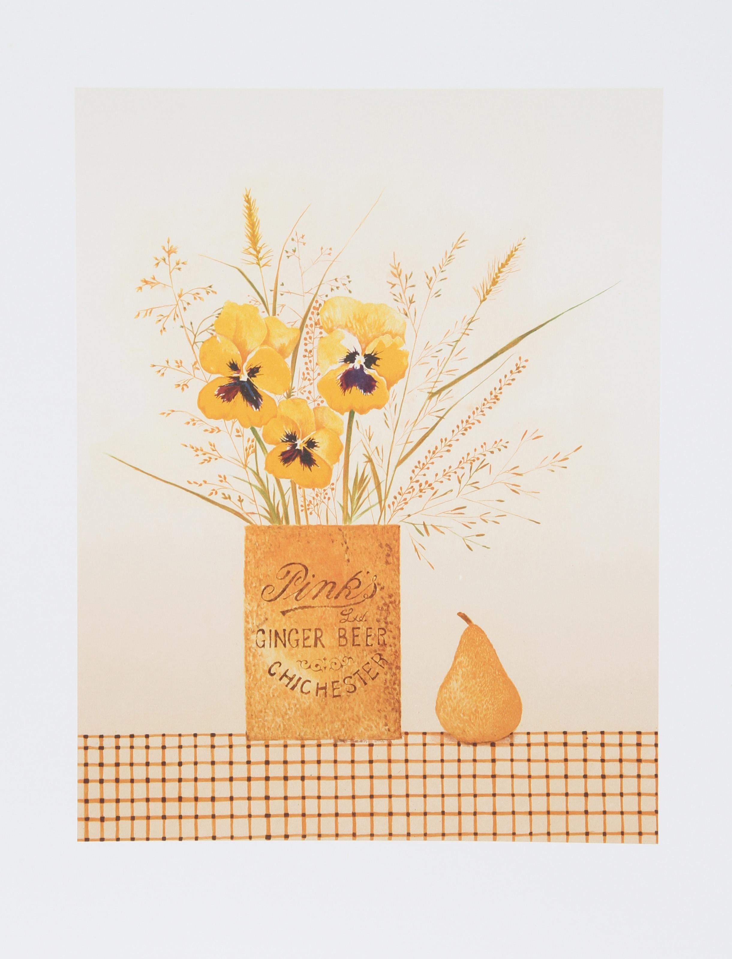 Mary Faulconer, Americana (1912 - 2011) - Birra allo zenzero, Anno:  1980 circa, Medio:  Litografia, firmata e numerata a matita, Edizione:  250, AP 35, Dimensioni immagine:  17 x 13 pollici, Dimensioni:  30 in. x 22 in. (76,2 cm x 55,88 cm),