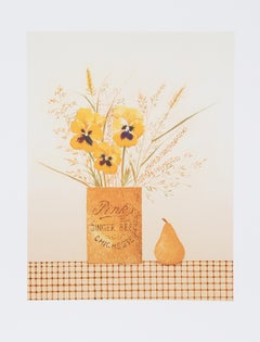 Ginger Beer, Folk Art Lithograph by Mary Faulconer