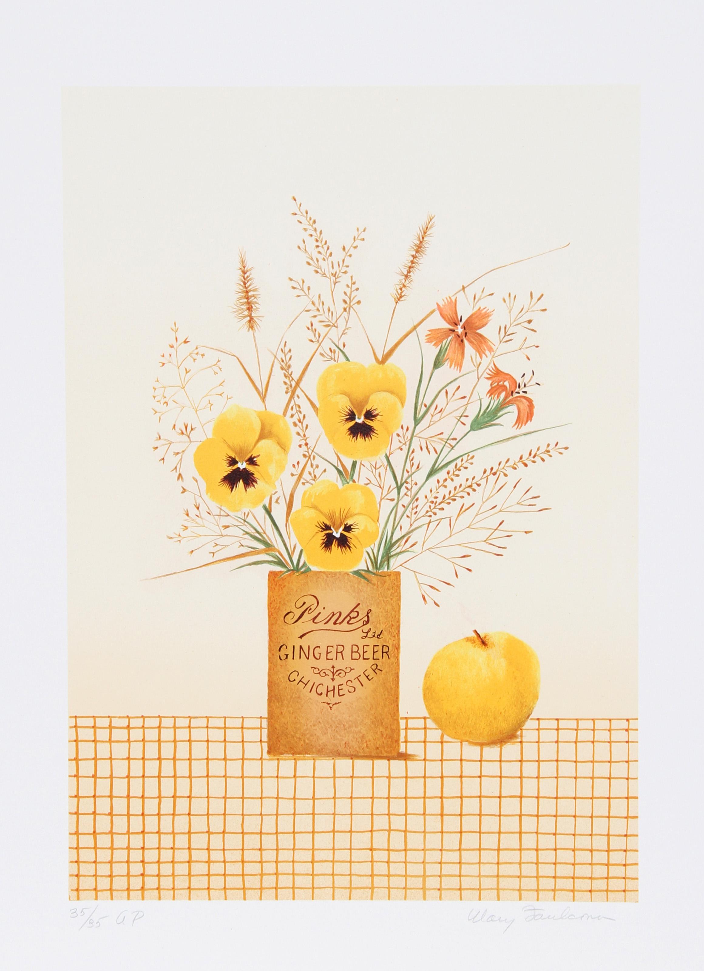 Mary Faulconer, estadounidense (1912 - 2011) - Cerveza de jengibre II, Año:  hacia 1980, Medio:  Litografía, firmada y numerada a lápiz, Edición:  250, AP 35, Tamaño de la imagen:  17,5 x 12 pulgadas, Tamaño:  74,93 cm x 54,61 cm, Descripción: 