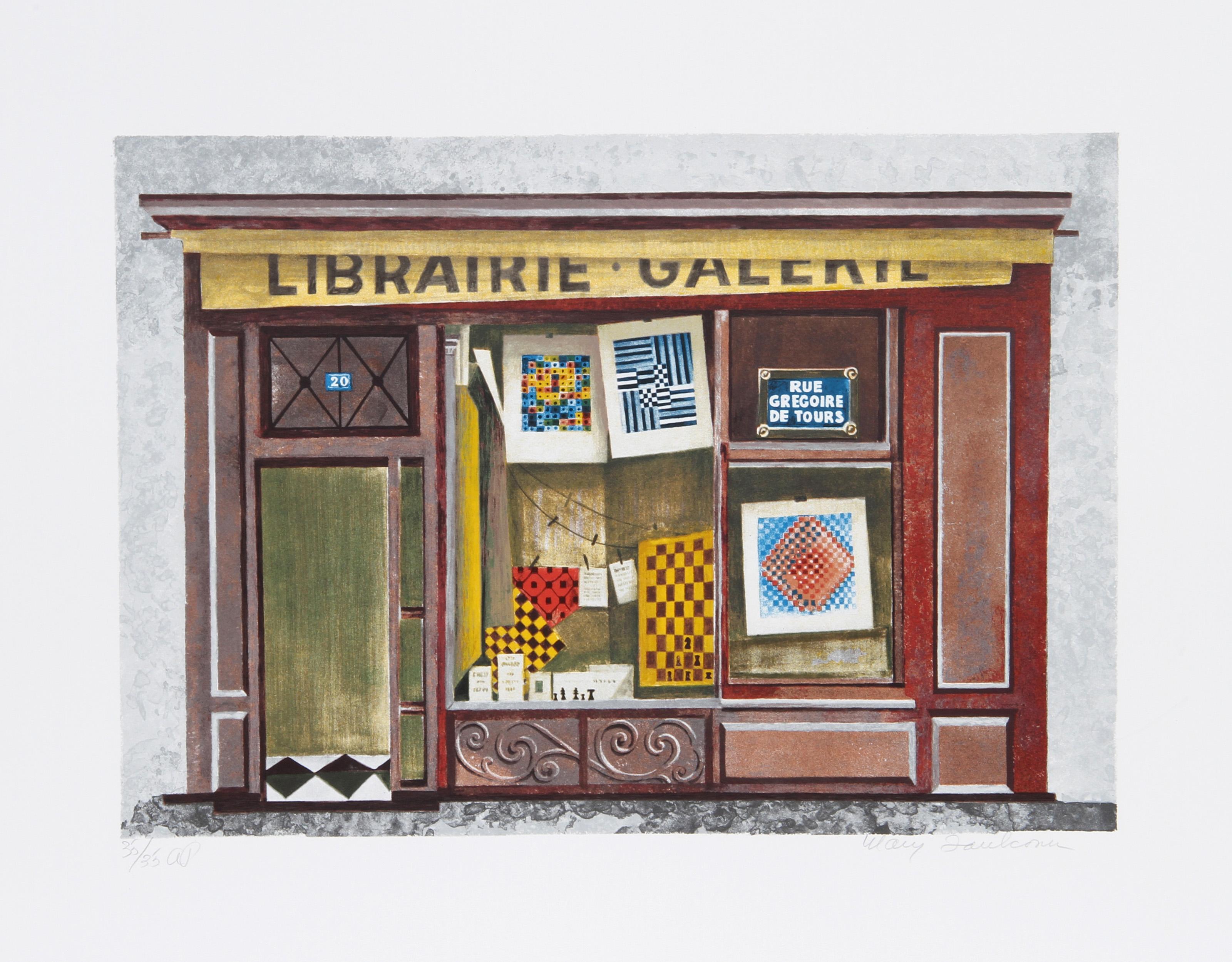 Mary Faulconer, estadounidense (1912 - 2011) - Librarie Galerie, Año:  hacia 1980, Medio:  Litografía, firmada y numerada a lápiz, Edición:  250, AP 35, Tamaño de la imagen:  12 x 17 pulgadas, Tamaño:  57,15 cm x 69,85 cm, Descripción:  Realizada en