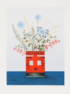 Post and Thistle, litografia d'arte popolare di Mary Faulconer