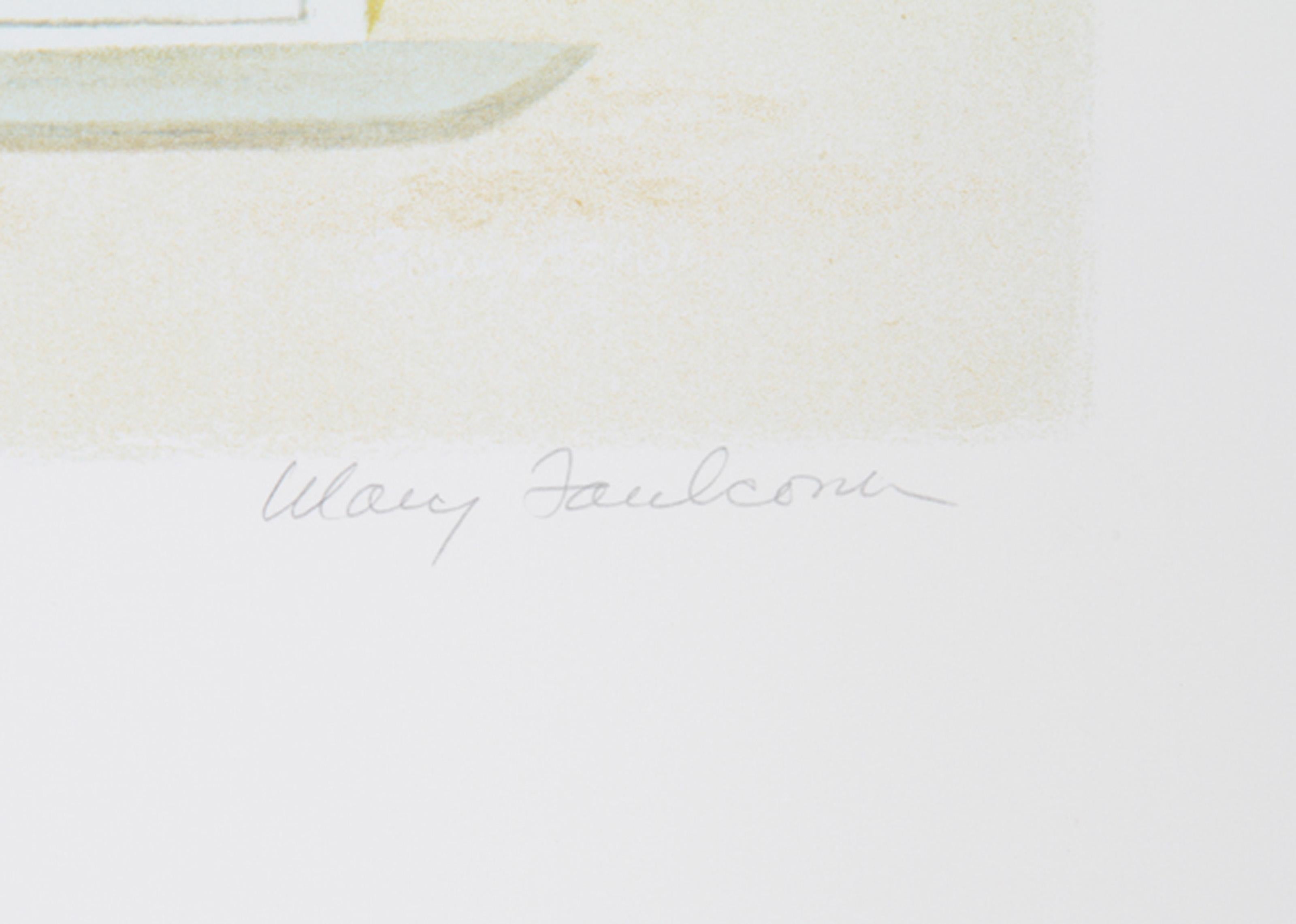 Negozio di antiquariato di Sag Harbor, litografia folkloristica di Mary Faulconer in vendita 1