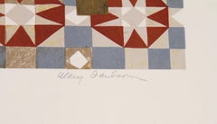 Summer Melon, Folk Art Lithograph by Mary Faulconer