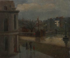 Mary Findlay – Scottish School, Ölgemälde, „A Rainy Day“, frühes 20. Jahrhundert