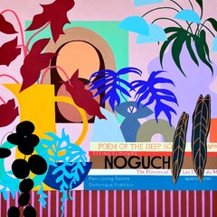 Seeing Flowers by Finlayson, Gouache/Canvas, Floral, Tropical Leaves, Patterns