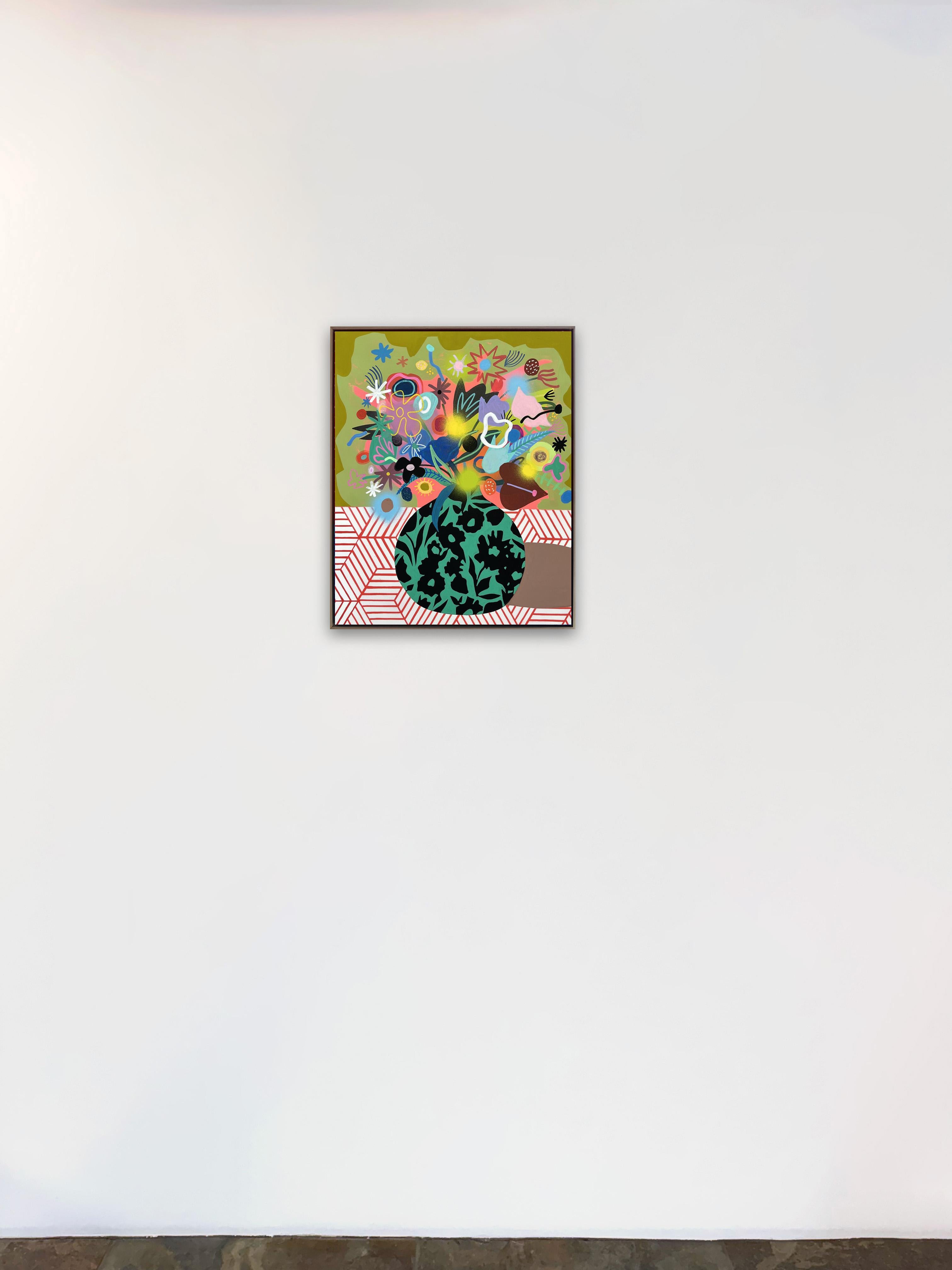 Spring Equinox 1_Mary Finlayson, Stillleben_Flashe/Gouache/SprayPaint/Oil Sticks im Angebot 5