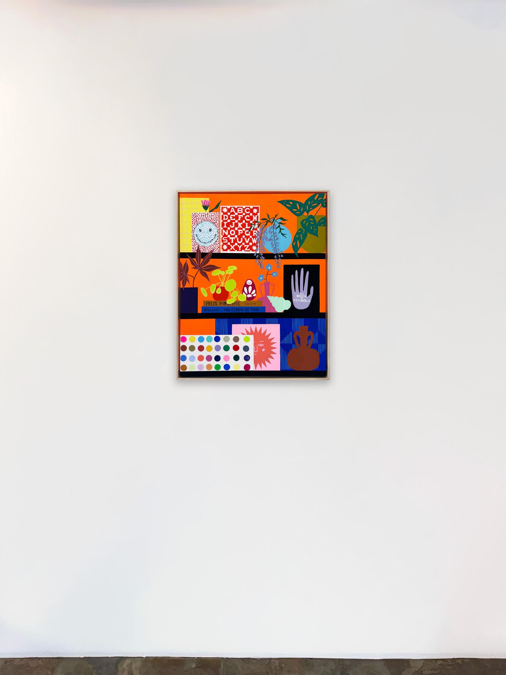 The Curve of Time & Felix Forgetful w/ Japanese Maple & Seashell by Finlayson For Sale 1