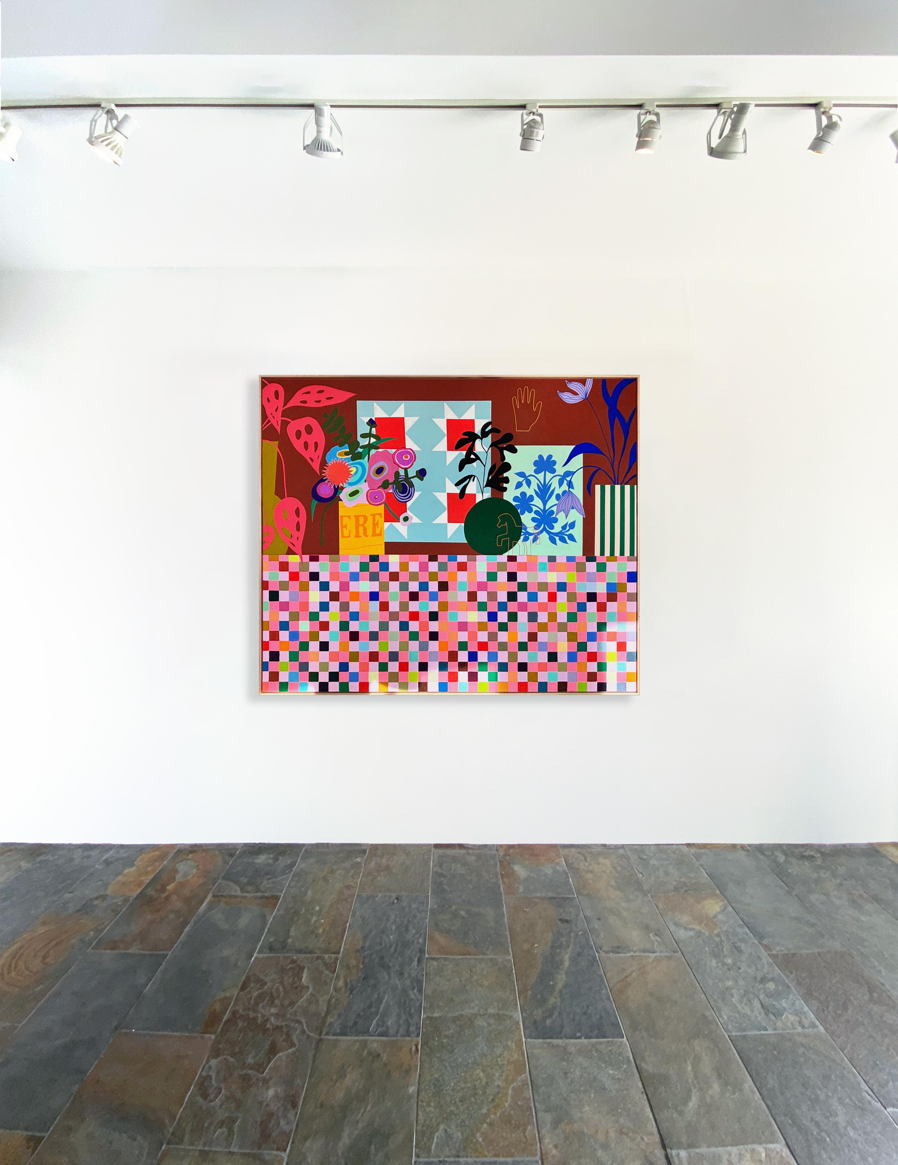 This Must be the Place par Mary Finlayson, Gouache/toile, Floral, Nature morte en vente 9