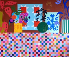 This Must be the Place by Mary Finlayson, Gouache/Canvas, Floral, Still Life