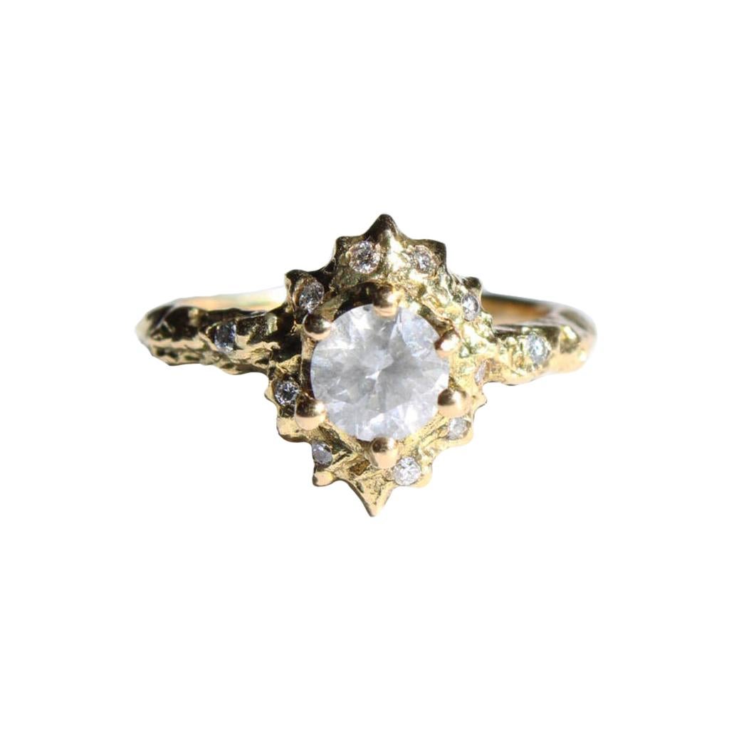 Mary Gallagher Diamond Ring in 18 Karat Yellow Gold
