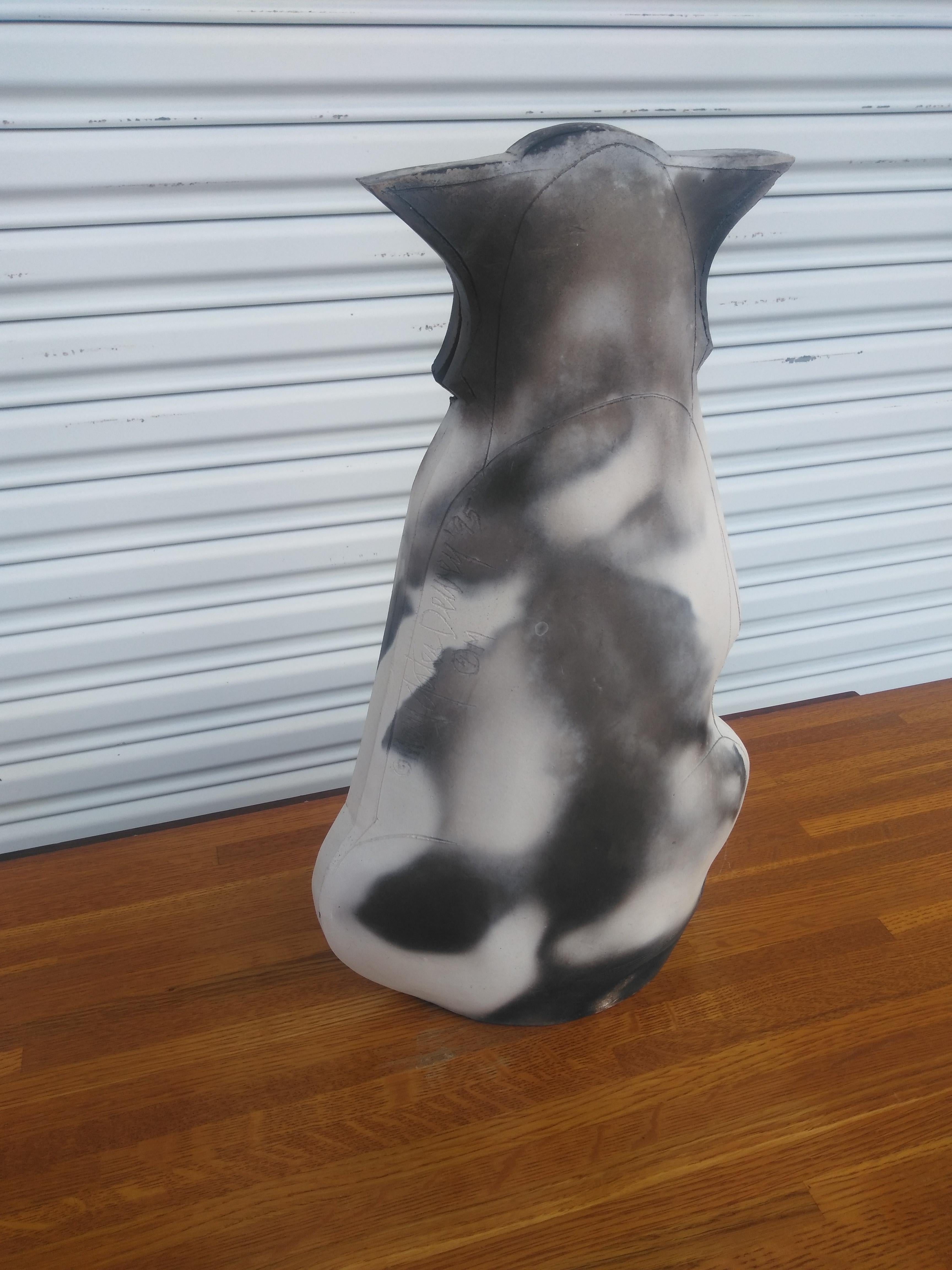 American Mary Gates Dewey Ceramic Cat Sculpture For Sale