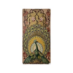 Circa 1900 original lithograph by Mary Golay titled Le Paon (The Peacock)