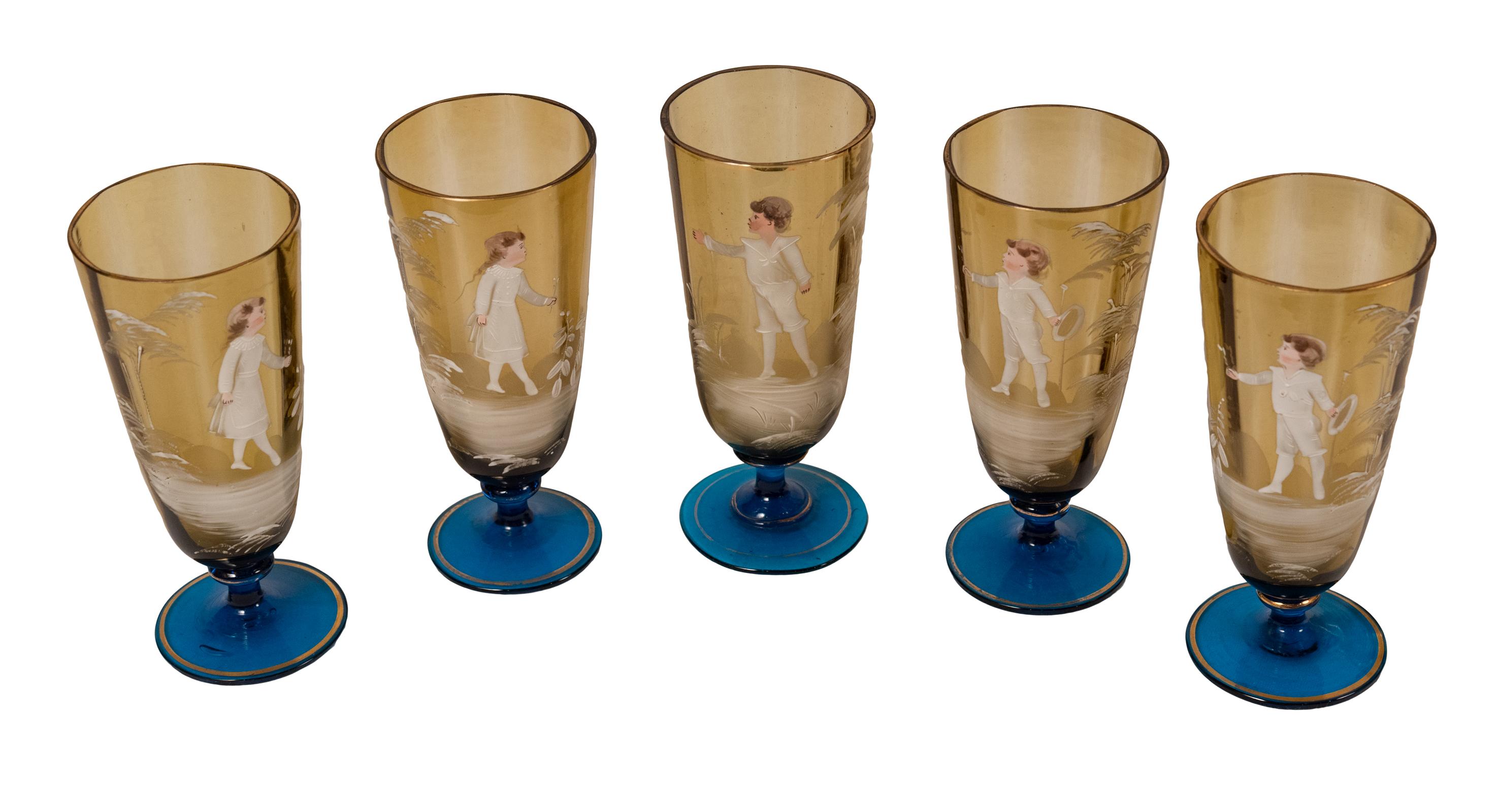 hand painted wine glasses