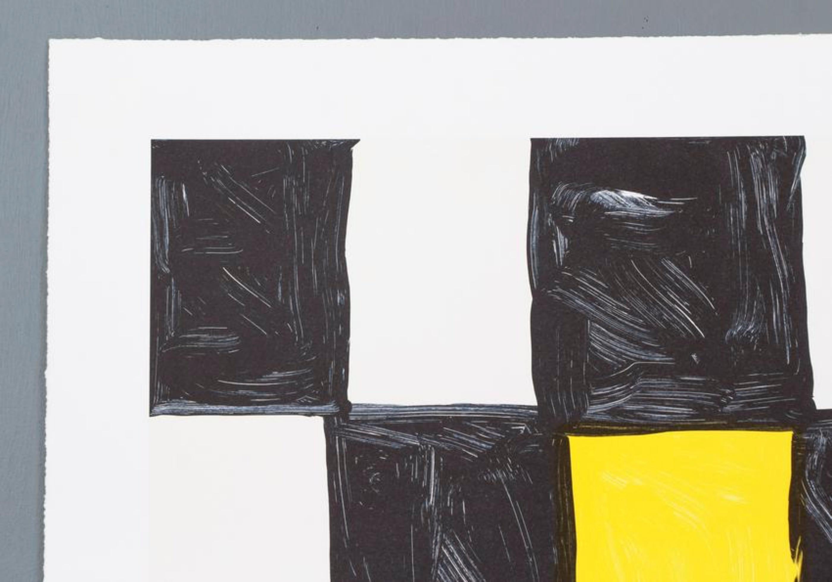 African - Abstract Geometric Print by Mary Heilmann