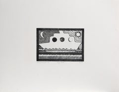 Bateau de sauvetage, gravure Pop Art de Mary Henry