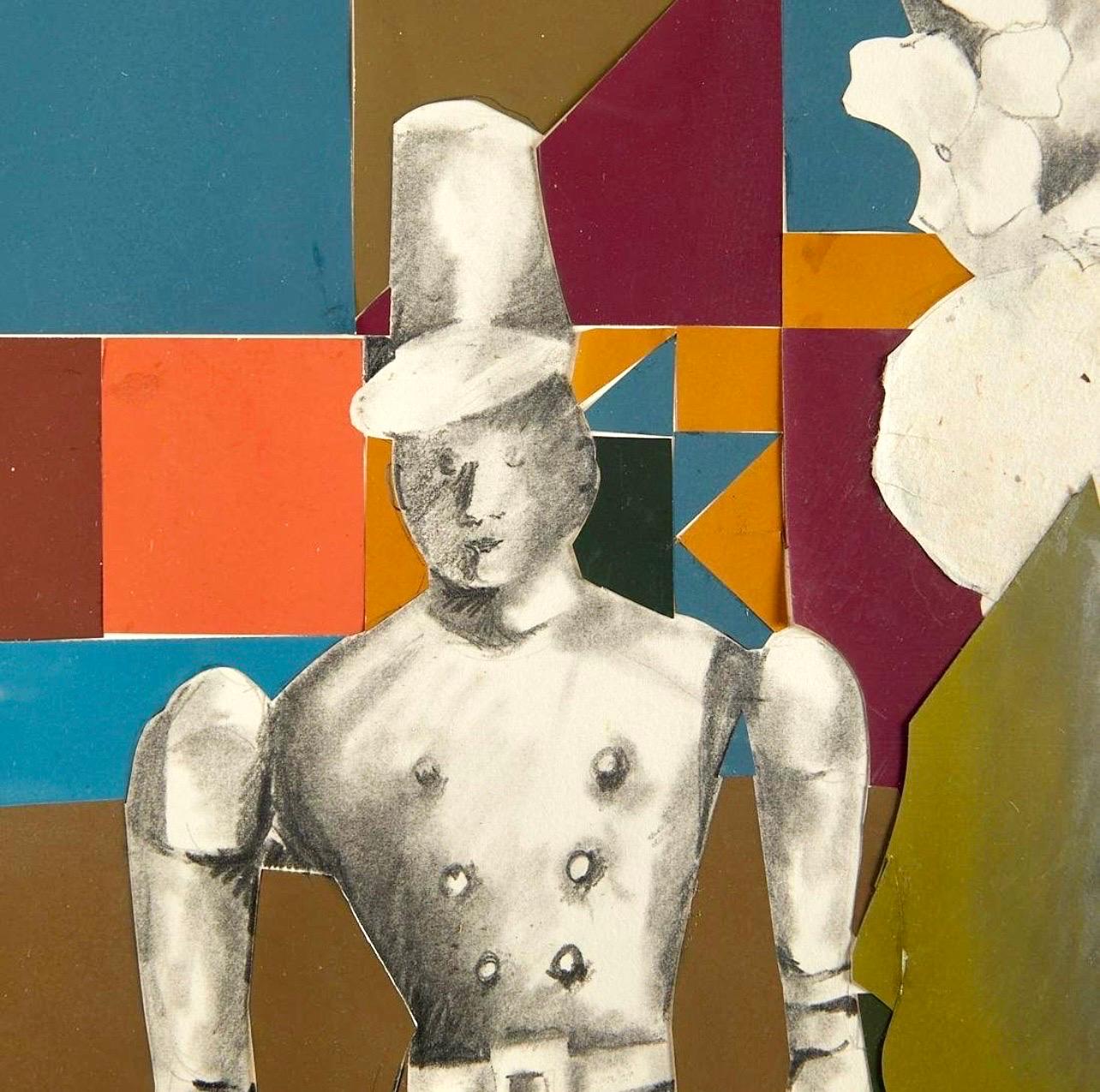 Mary Ingebrand-Pohlad (Amerikanerin, geb. 1953). 
Graphit-, Pastell- und Papiercollagemalerei 
