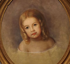 "Portrait of Fanny Adam" Mary Jane Peale, Mid-19th Century, Early Portrait