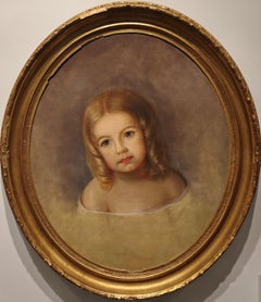 "Portrait of Fanny Adam" Mary Jane Peale, Mid-19th Century, Early Portrait