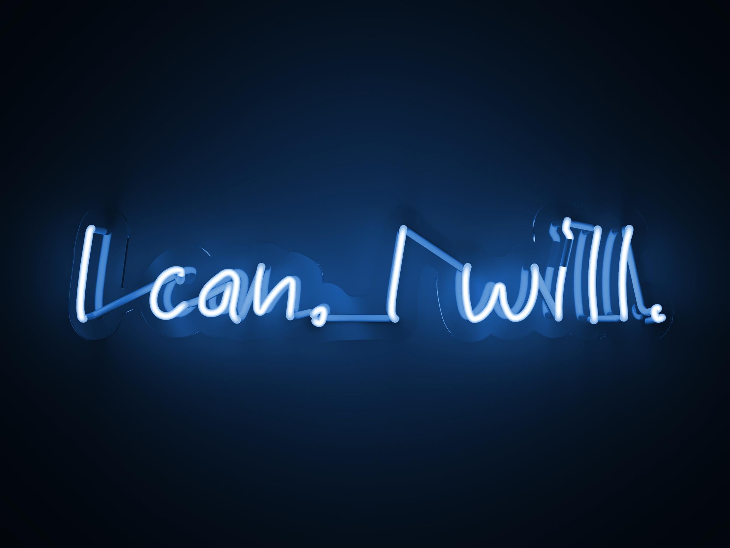 I can I will - neon art work