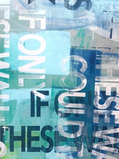 „Wenn nur diese Wände sprechen könnten – abstraktes Gemälde