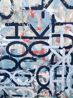 „Oh, ok, aber – abstraktes Gemälde