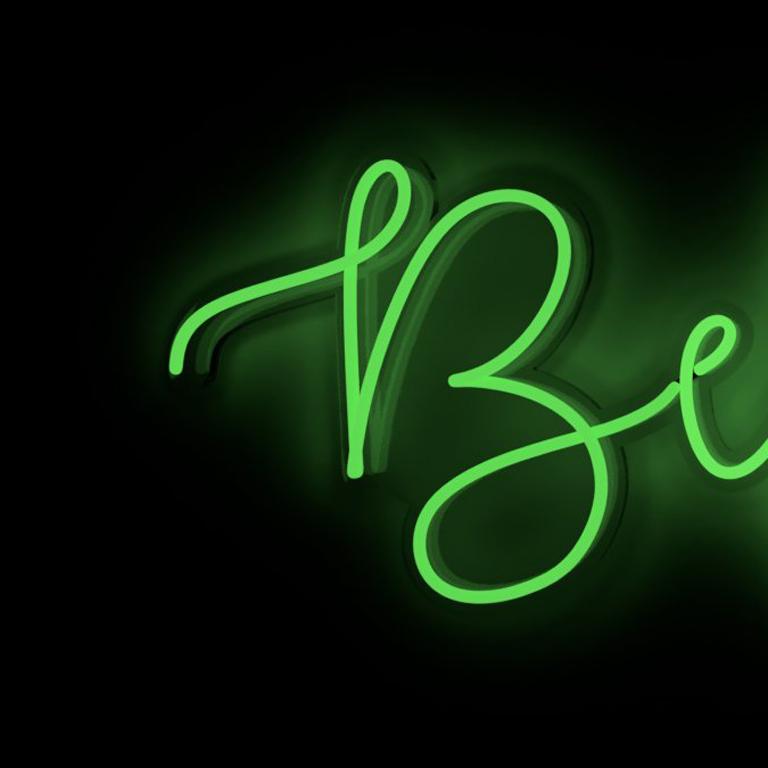 believe neon sign