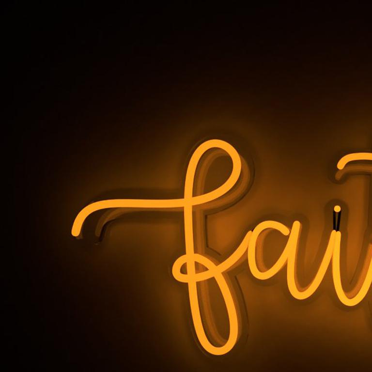 faith neon sign