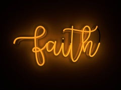 Used faith - neon art 