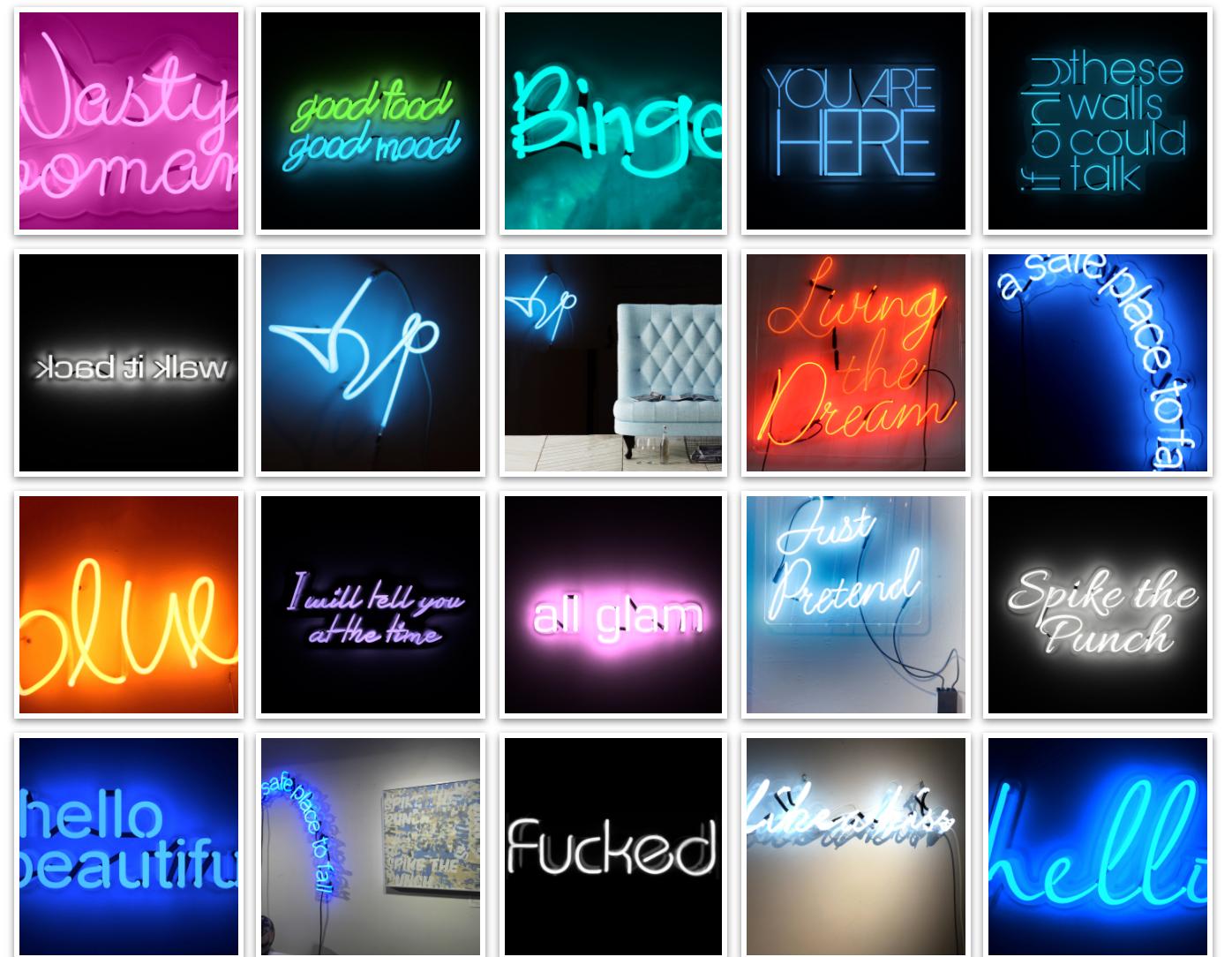 Per sempre - opera d'arte al neon - Still-Life Sculpture Nero di Mary Jo McGonagle