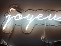 Joyeux – neonfarbene Leuchtkunst