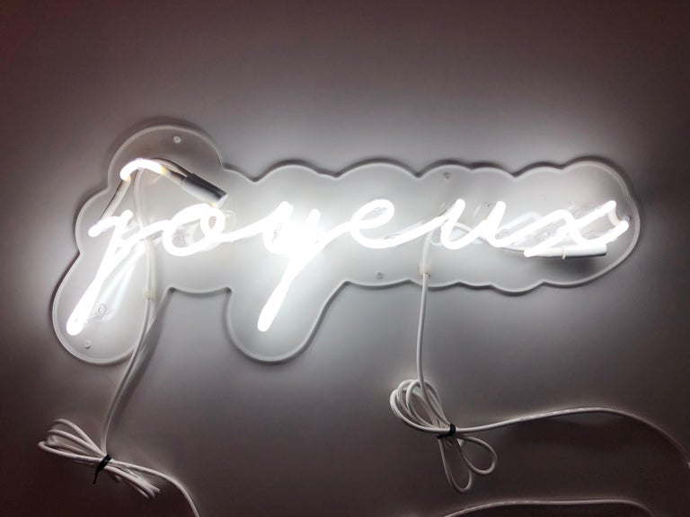 Mary Jo McGonagle - Joyeux - neon light art For Sale at 1stDibs | white neon  aesthetic wallpaper, mary mcgonagle, white neon sign aesthetic