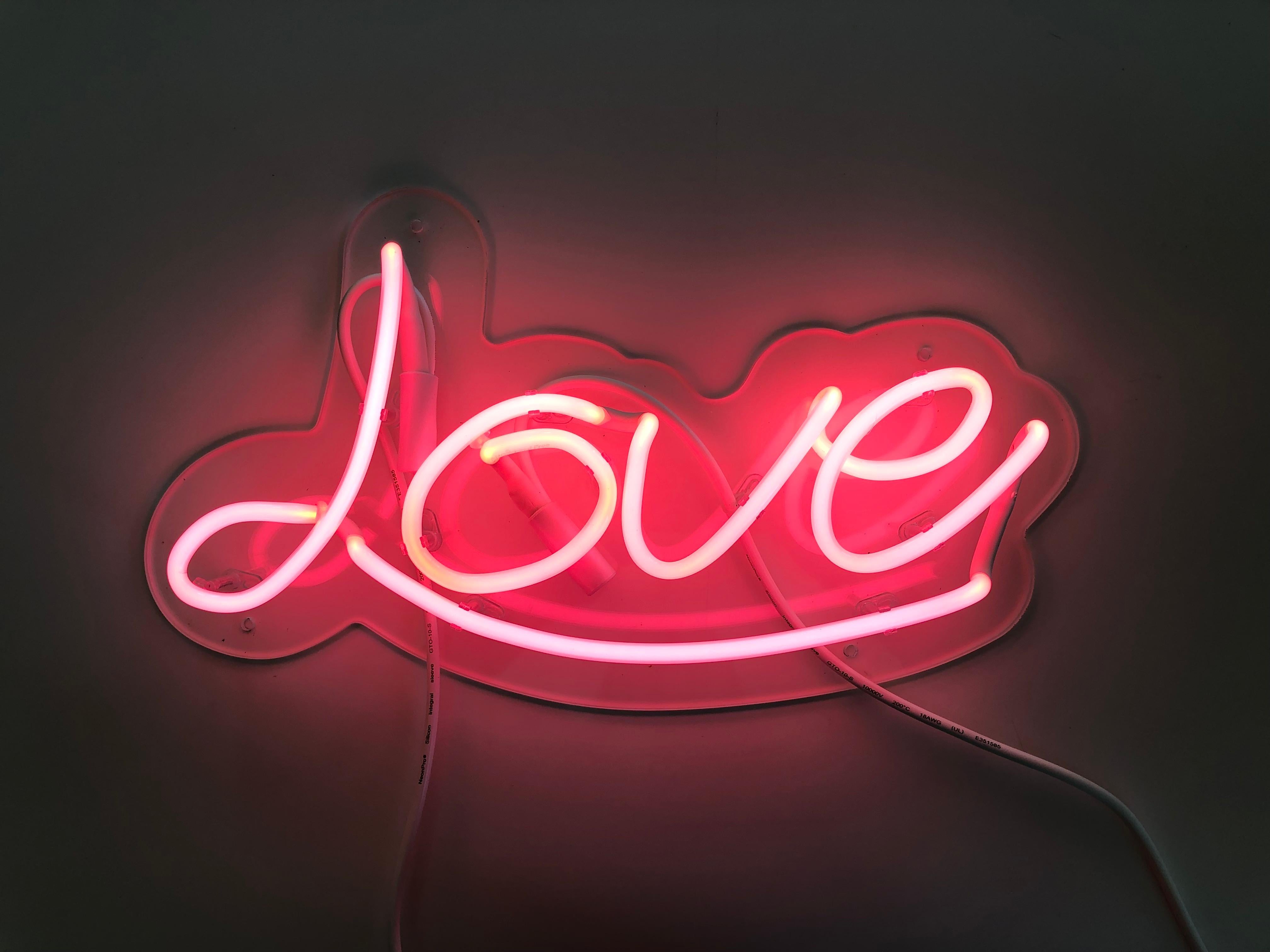 Love - neon sign art