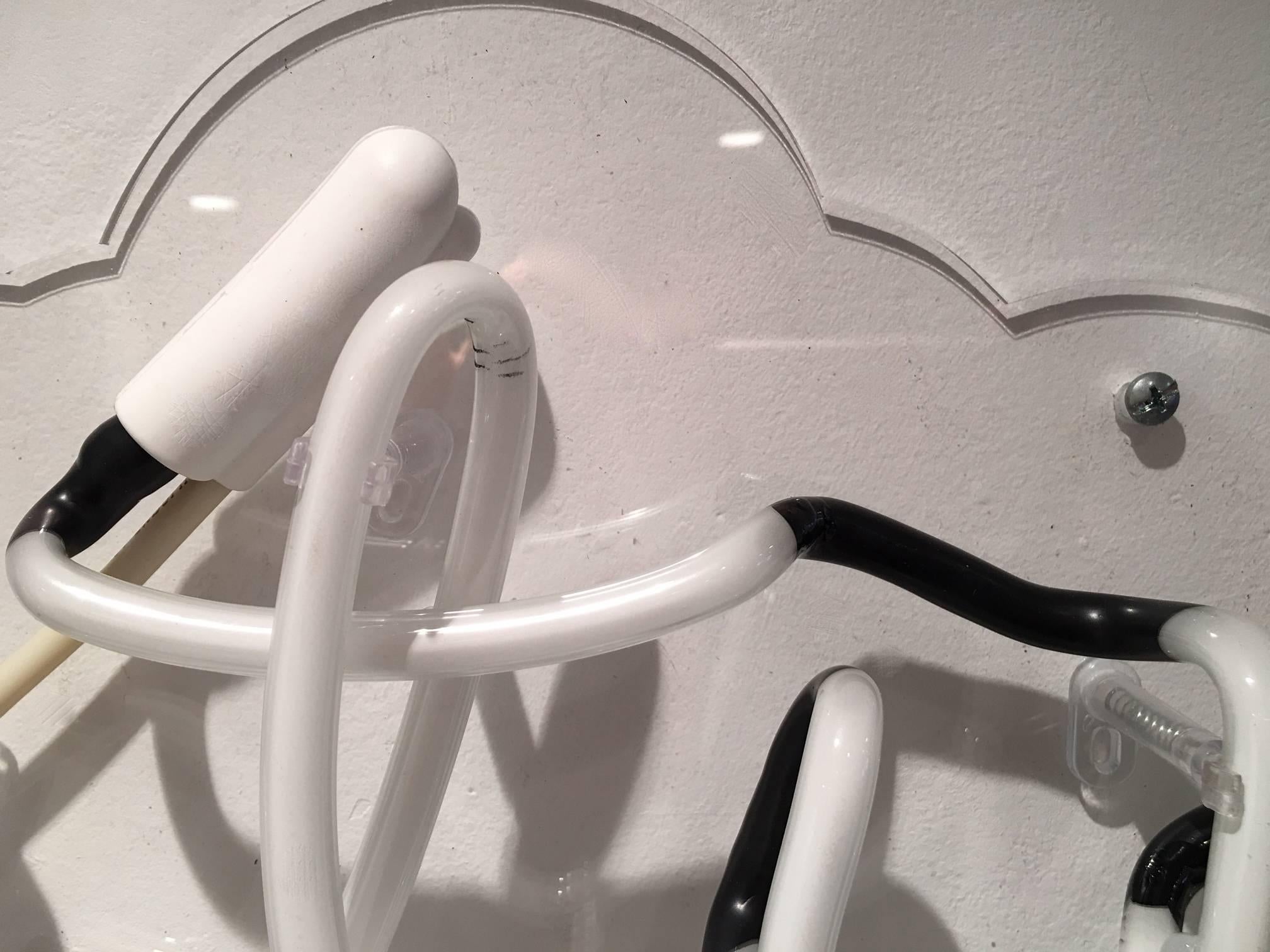 mi lugar feliz - obras de neón - Sculpture Contemporáneo de Mary Jo McGonagle