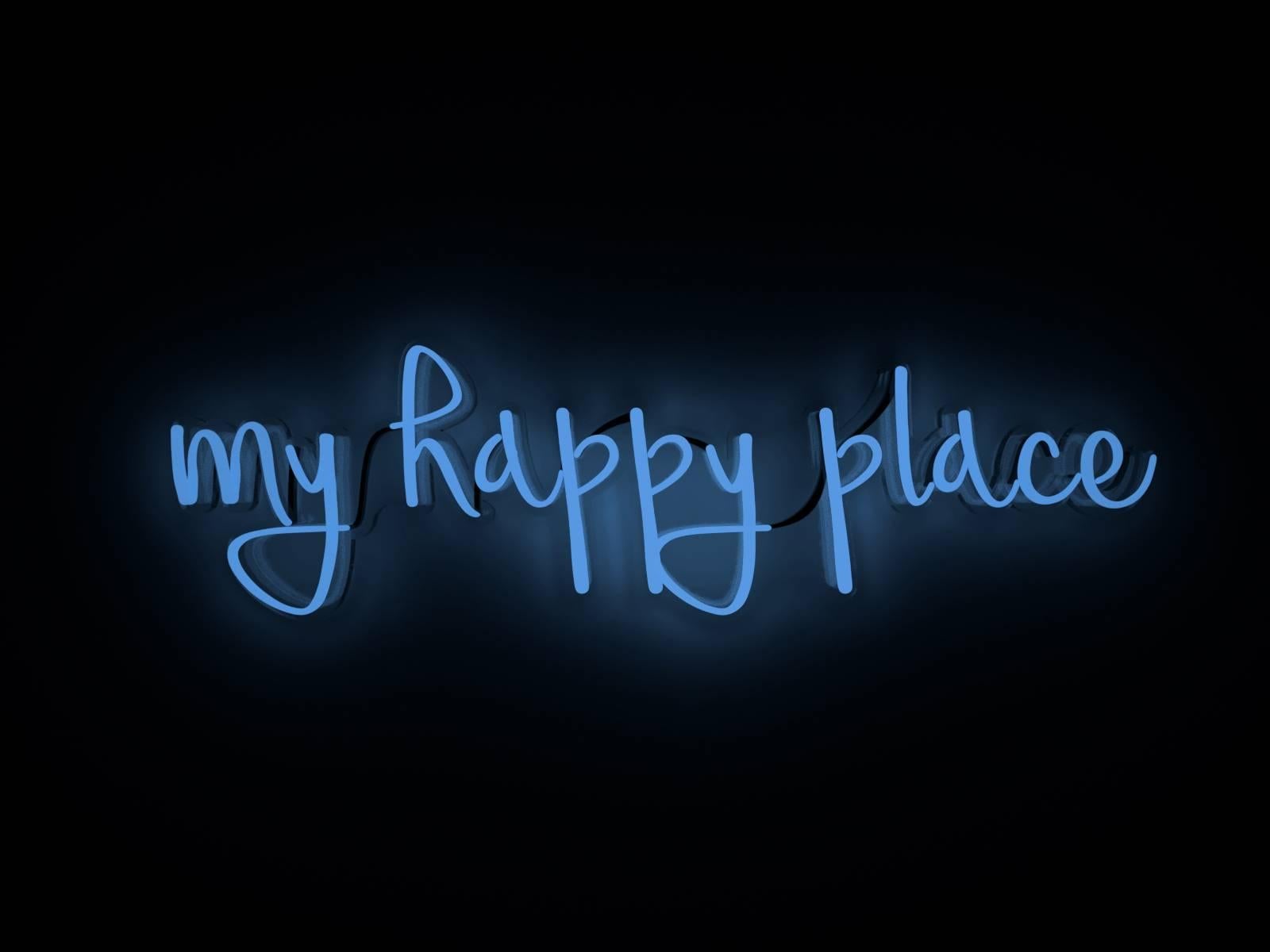my happy place - Œuvres d'art néon
