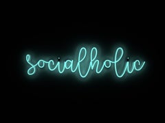 socialholic - neon art work