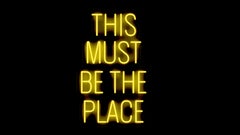this must be the place - neon art work