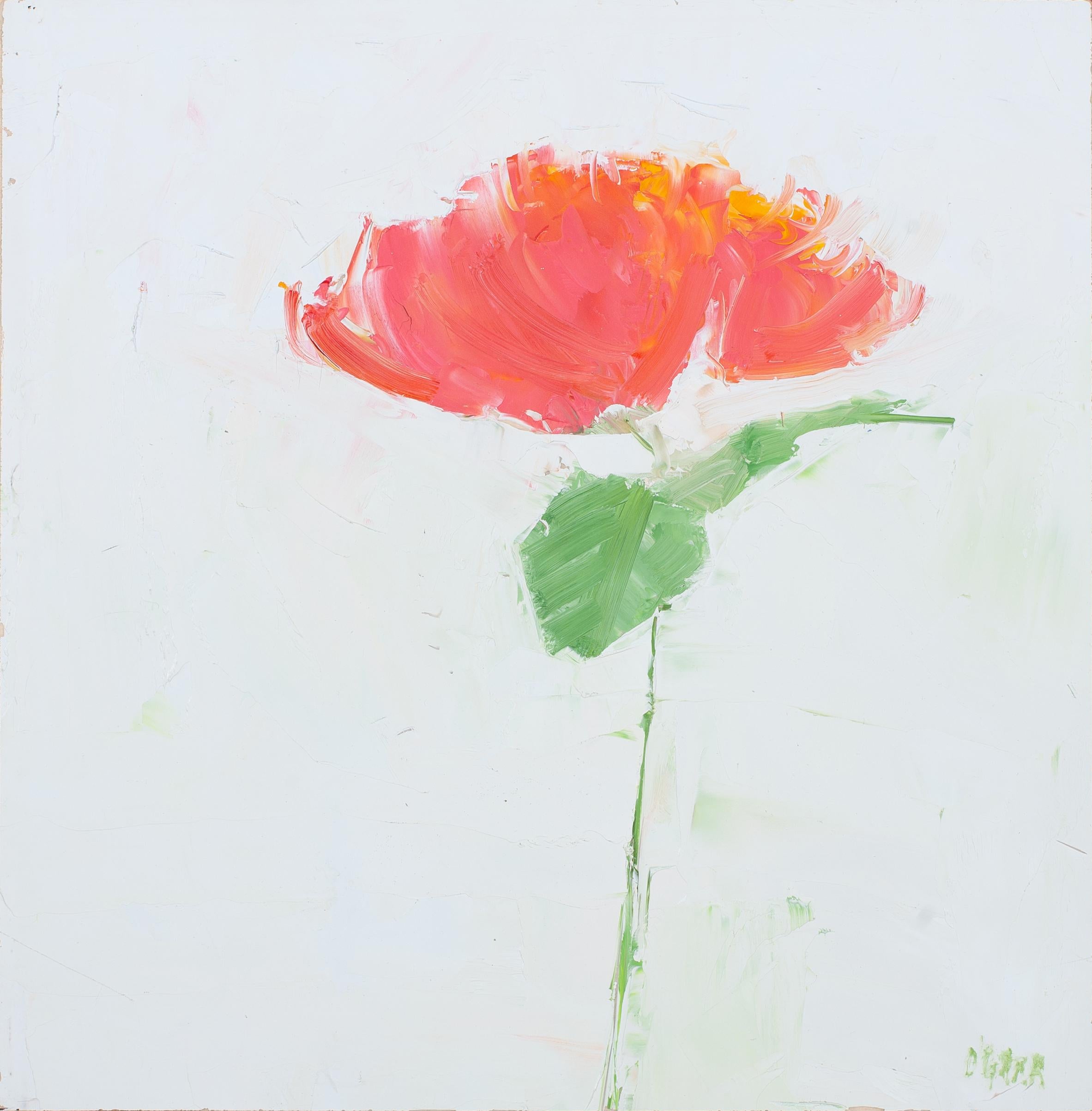 Mary Jo O'Gara Still-Life Painting - Red Mum