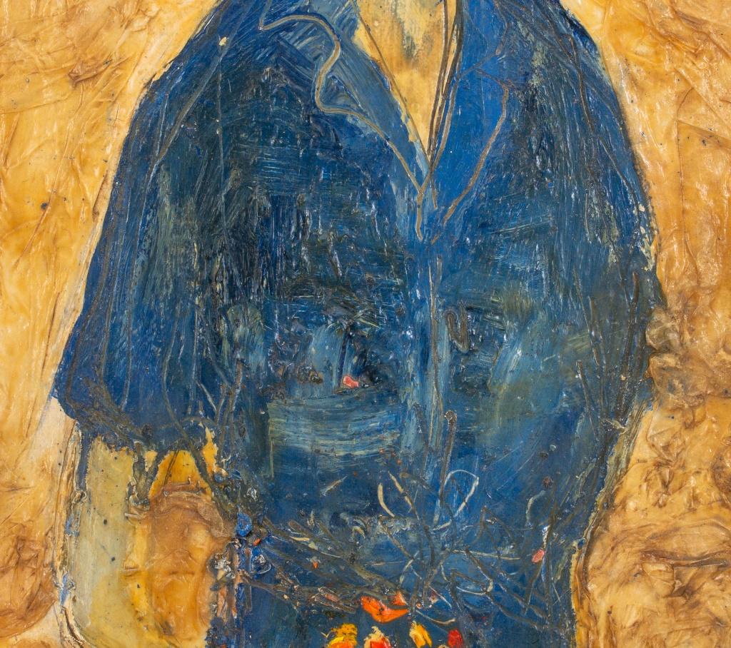 Modern Mary Jo Schwalbach Portrait of a Lady Oil on Wood