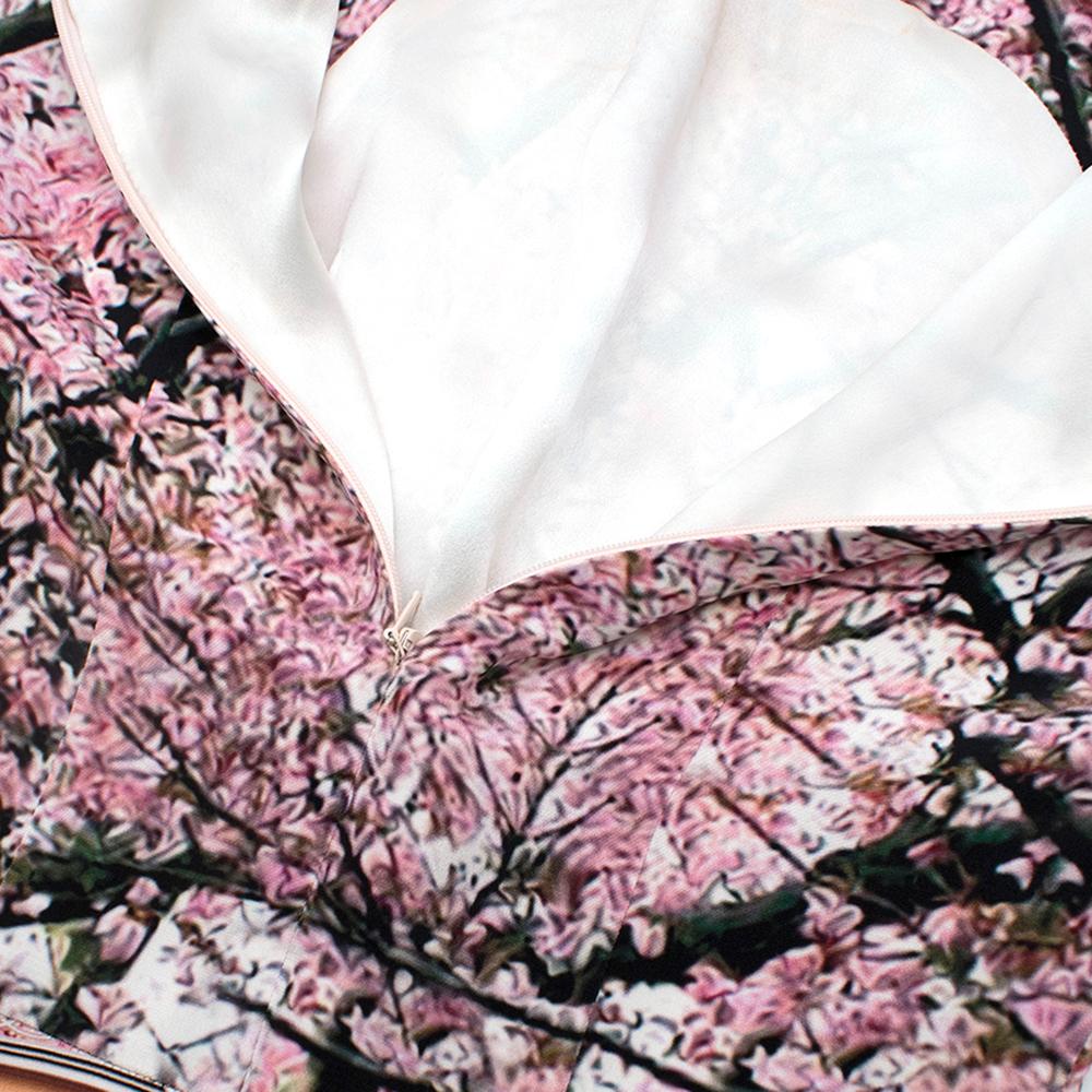 Women's Mary Katrantzoi Cherry Blossom Cap-Sleeve Midi Dress XS 8 