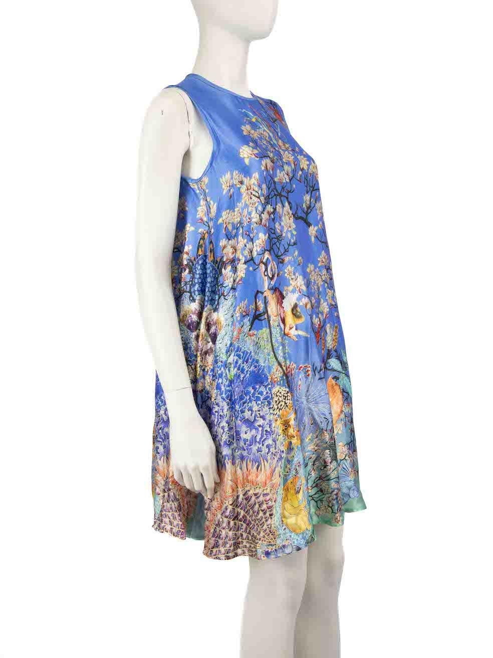 CONDITION is Very good. Minimal wear to dress is evident. Minimal wear to the back of the right shoulder is seen with a discolouration mark and a few pulls to the weave are seen on the front and back of this used Mary Katrantzou designer resale