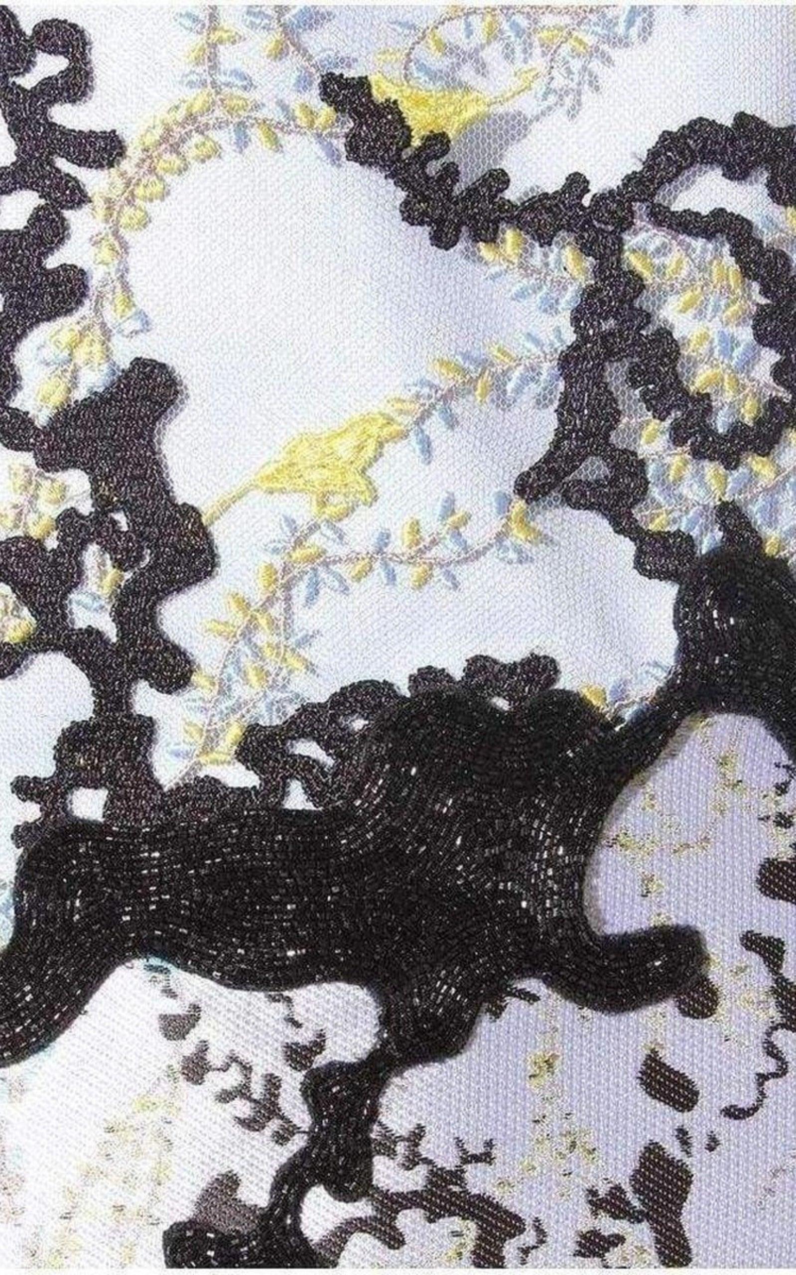 Mary Katrantzou Conquer Print Silk Shirt Dress UK 8 / US 4 In New Condition For Sale In Brossard, QC
