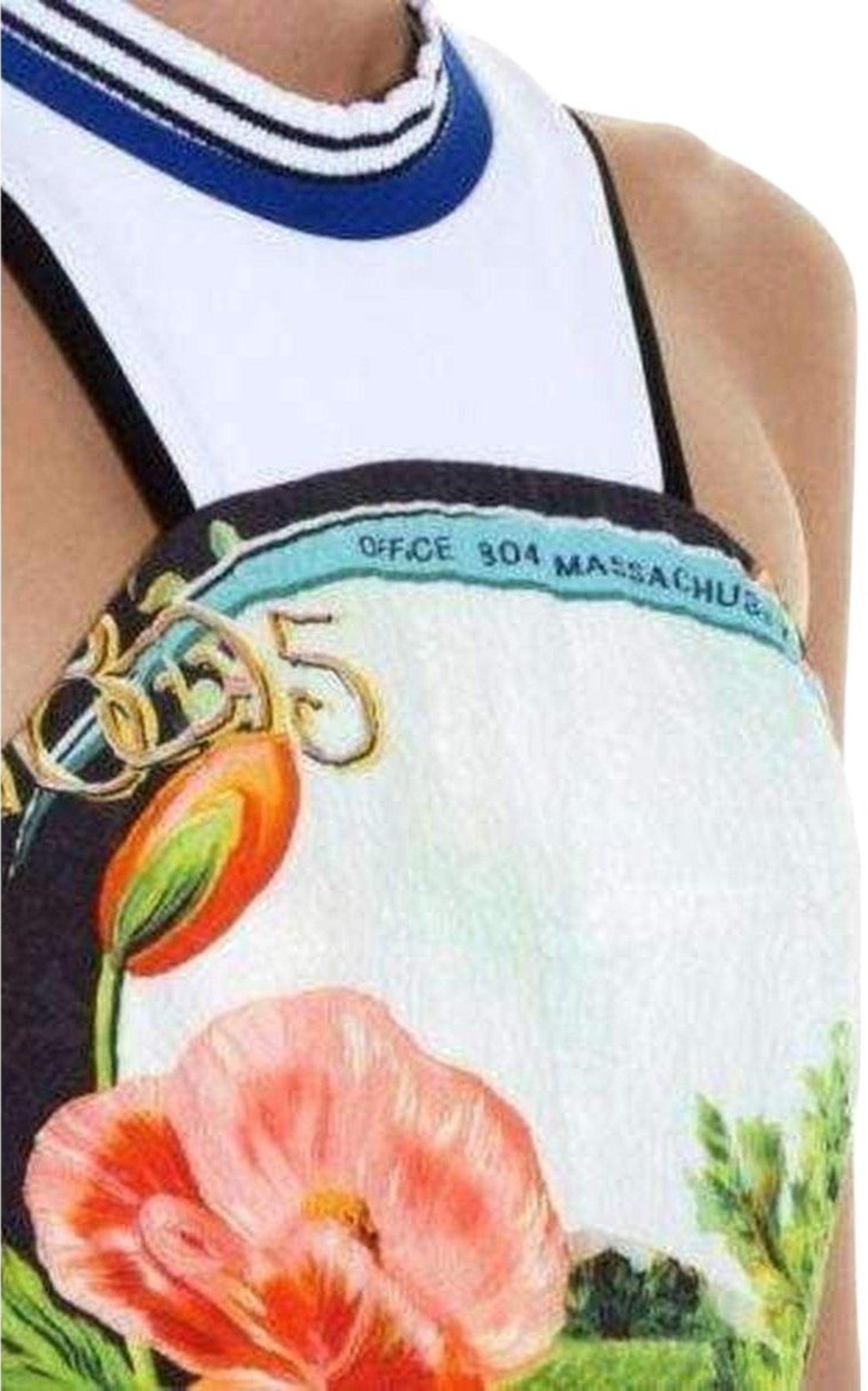 Mary Katrantzou Cotton Blend  Printed Dress UK 14 / US 10 For Sale 2