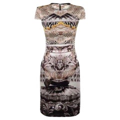 Mary Katrantzou Robe en soie imprimée à volutes Ebony UK 10 / US 6