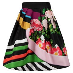 Mary Katrantzou Graphic Printed Mini Full Skirt Size S