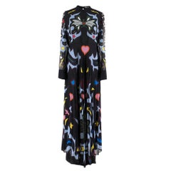 Mary Katrantzou High Neck Pleated Maxi Dress L UK 40