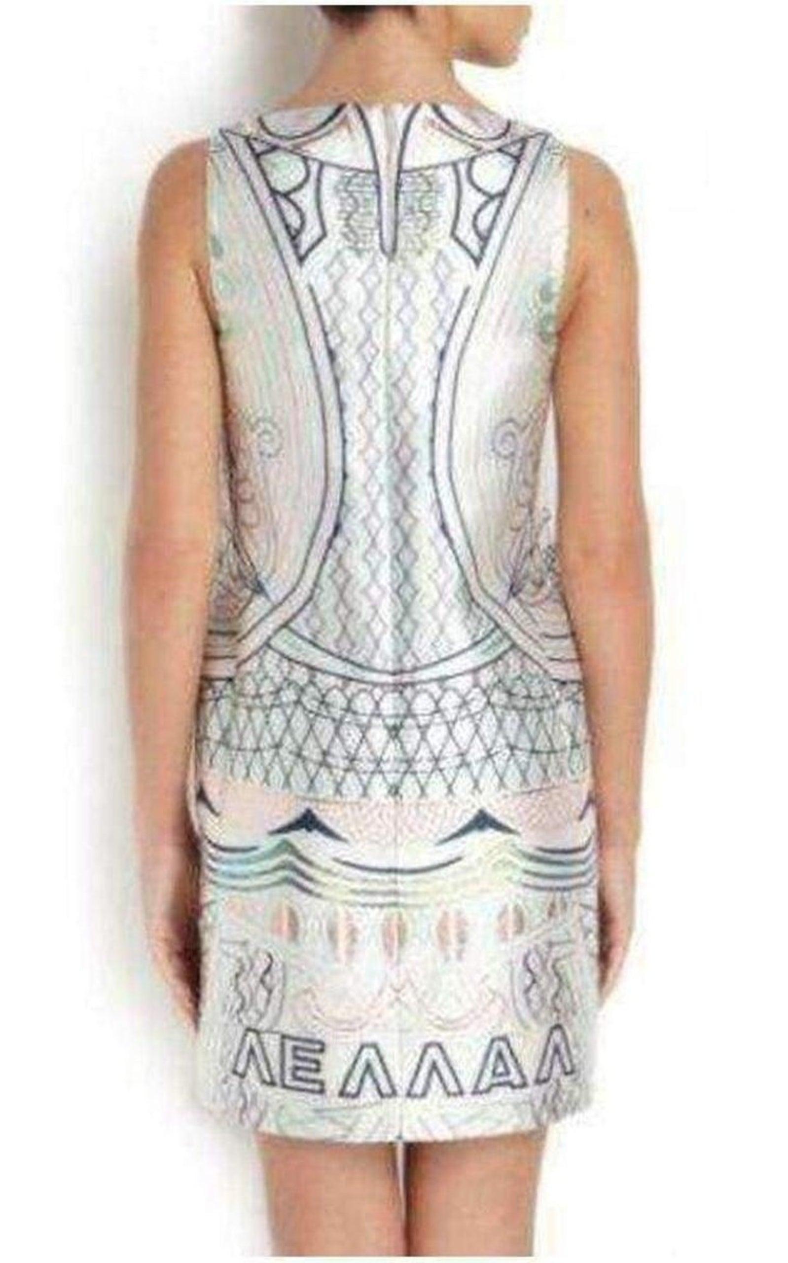 Mary Katrantzou Lella - Vestito in jacquard stampato UK 12 / US 8 In condizioni Nuovo in vendita a Brossard, QC