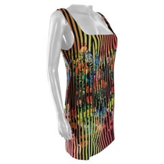 Mary Katrantzou Vestido de verano moderno de flores sin mangas, talla 10, Reino Unido