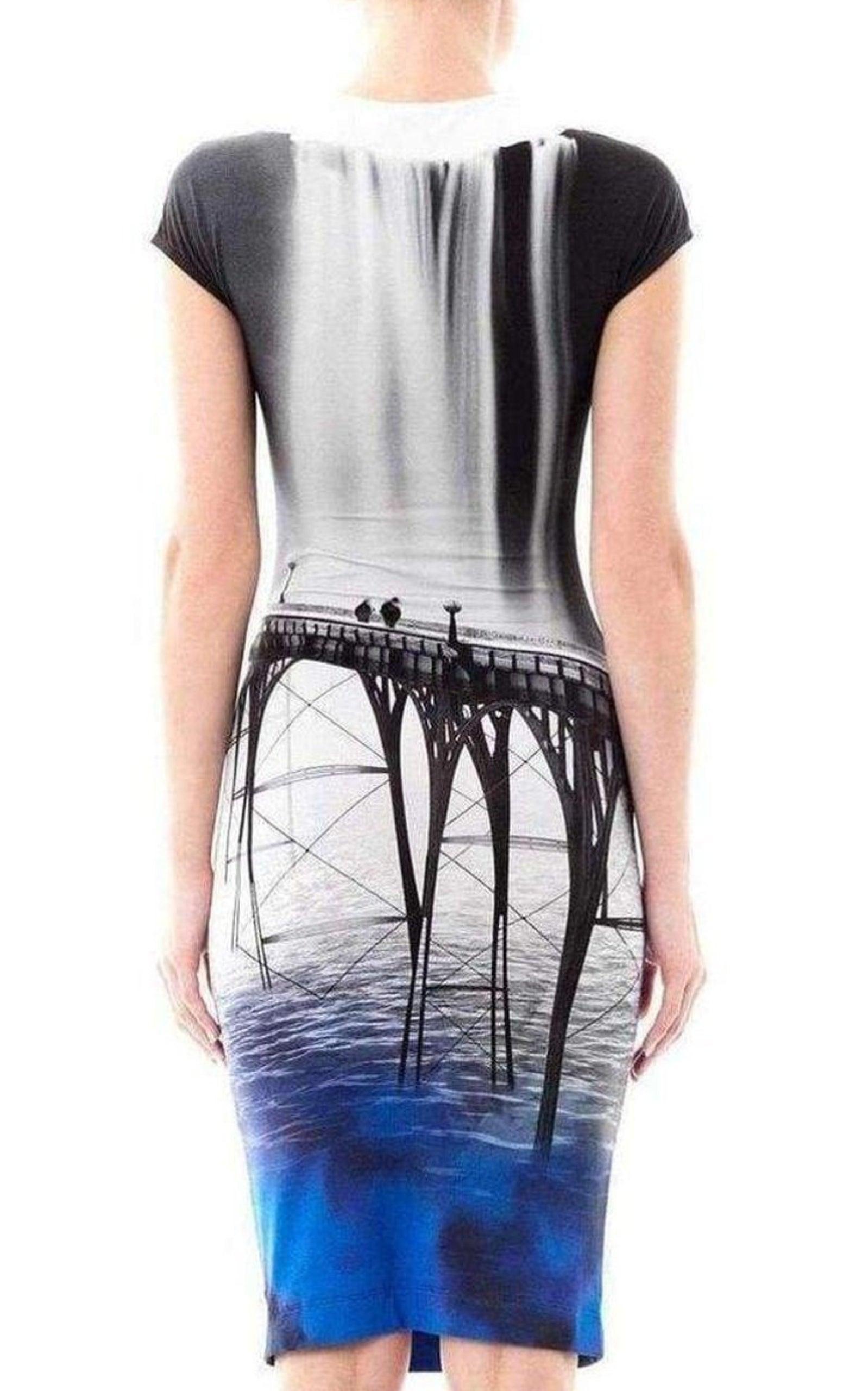 Mary Katrantzou Multicolor Elay San Francisco Jersey Dress XS In New Condition For Sale In Brossard, QC