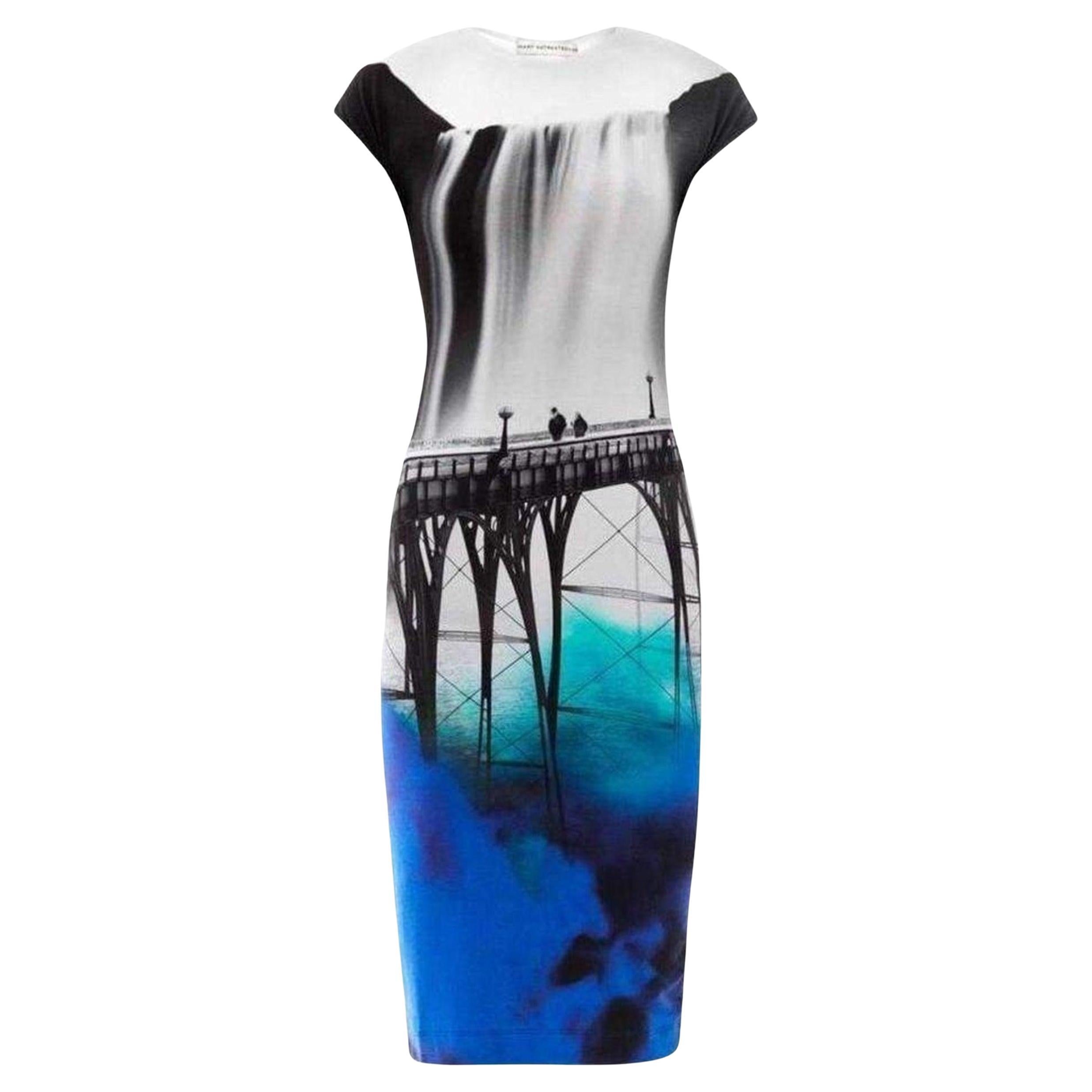 Mary Katrantzou Multicolor Elay San Francisco Jersey Dress XS For Sale